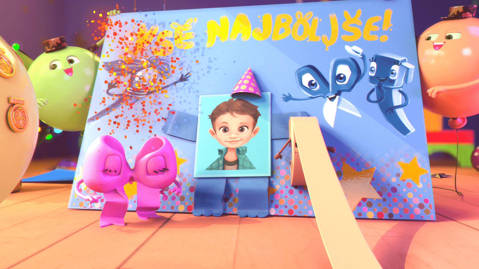 Happy Birthday OTO 3D Animation